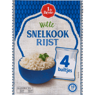 1 de Beste Snelkookrijst builtjes 4 stuks Foto van 1 de Beste Snelkookrijst builtjes 4 stuks
