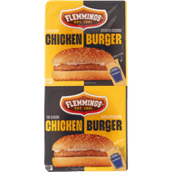 Flemmings Chickenburger 2 stuks Foto van Flemmings Chickenburger 2 stuks