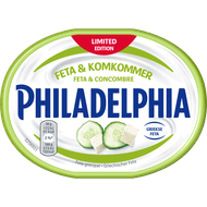 Philadelphia Roomkaas feta & komkommer Foto van Philadelphia Roomkaas feta & komkommer