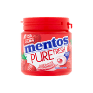 Foto van Mentos Gum pure fresh strawberry 50 stuks