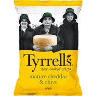 Foto van Tyrrells Chips mature cheddar