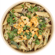 Pastasalade kip caesar Foto van Pastasalade kip caesar