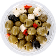 Bits & Bites Olijven zachte kaas Foto van Bits & Bites Olijven zachte kaas