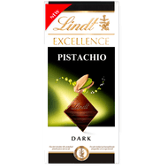 Lindt Chocoladereep dark pistache Foto van Lindt Chocoladereep dark pistache
