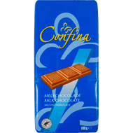 Confina Chocoladereep melk Foto van Confina Chocoladereep melk