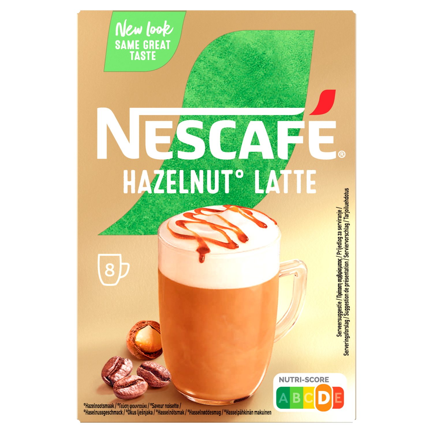 Nescafé Oploskoffie hazelnut latte 8 st.