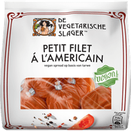 De Vegetarische Slager Petit filet americain 5 st. Foto van De Vegetarische Slager Petit filet americain 5 st.