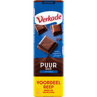 Foto van Verkade Chocoladereep puur xxl