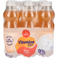 1 de Beste Vitamine drink 0% mango guave 6 st. Foto van 1 de Beste Vitamine drink 0% mango guave 6 st.