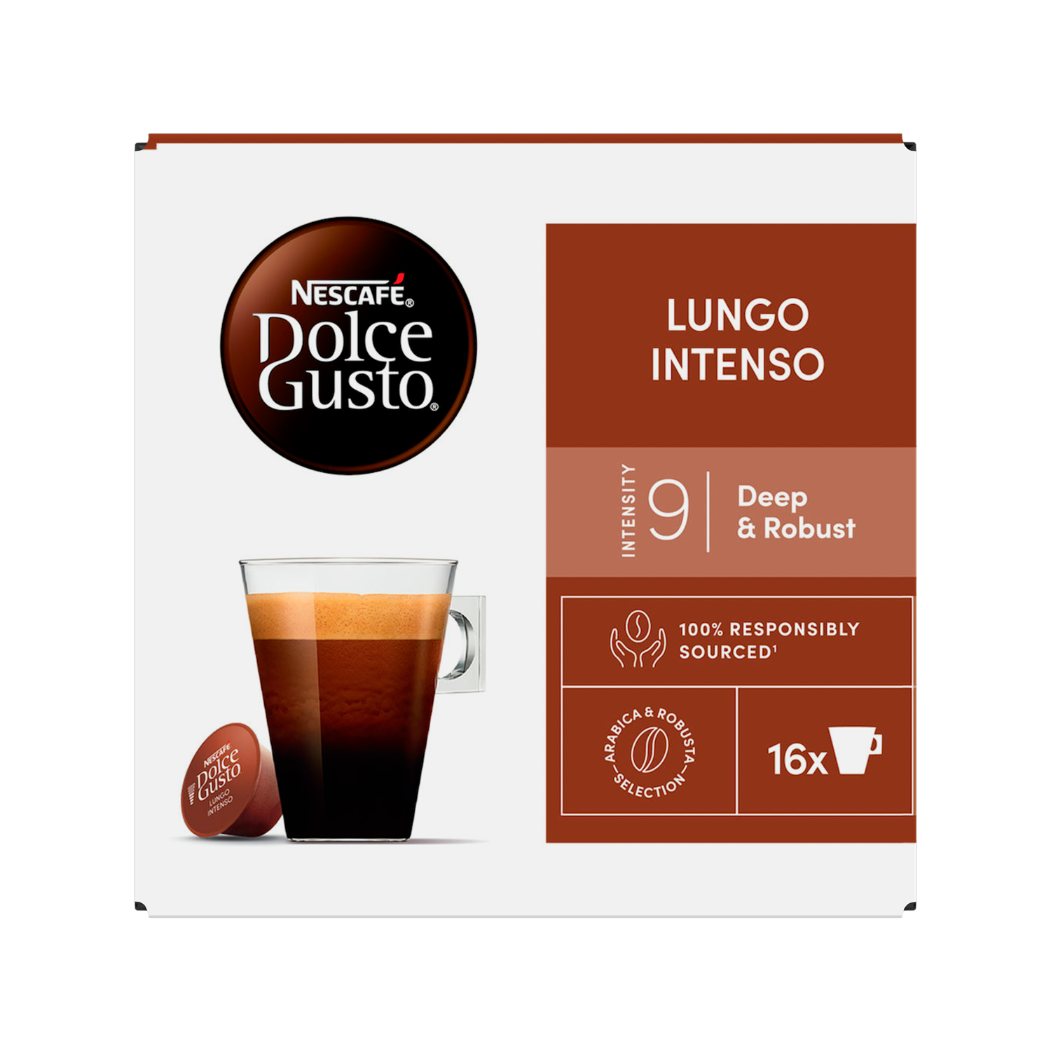 Nescafé Dolce gusto lungo intenso sterkte 9.