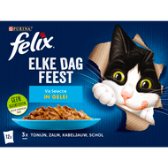 Felix Kattenvoer elke dag feest vis selectie in gelei Foto van Felix Kattenvoer elke dag feest vis selectie in gelei
