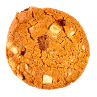 Foto van American cookie raspberry white