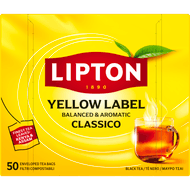Lipton Thee yellow tea kop 50zk. Foto van Lipton Thee yellow tea kop 50zk.