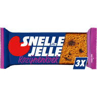 Snelle Jelle Kruidkoek rozijnen 3 st. Foto van Snelle Jelle Kruidkoek rozijnen 3 st.