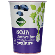 Melkan Soja yoghurt blauwe bes Foto van Melkan Soja yoghurt blauwe bes