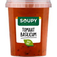 Soupy Tomaat basilicum soep vers Foto van Soupy Tomaat basilicum soep vers