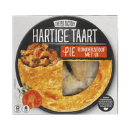 The Pie Factory Hartige taart pie runderstoof met ui Foto van The Pie Factory Hartige taart pie runderstoof met ui