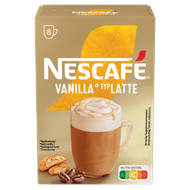 Foto van Nescafé Oploskoffie vanille latte 8 st.