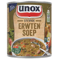Unox Stevige erwtensoep Foto van Unox Stevige erwtensoep