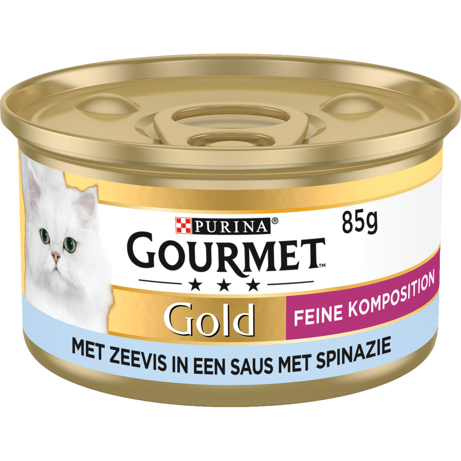 Gourmet Gold luxe mix met zeevis in spinaziesaus