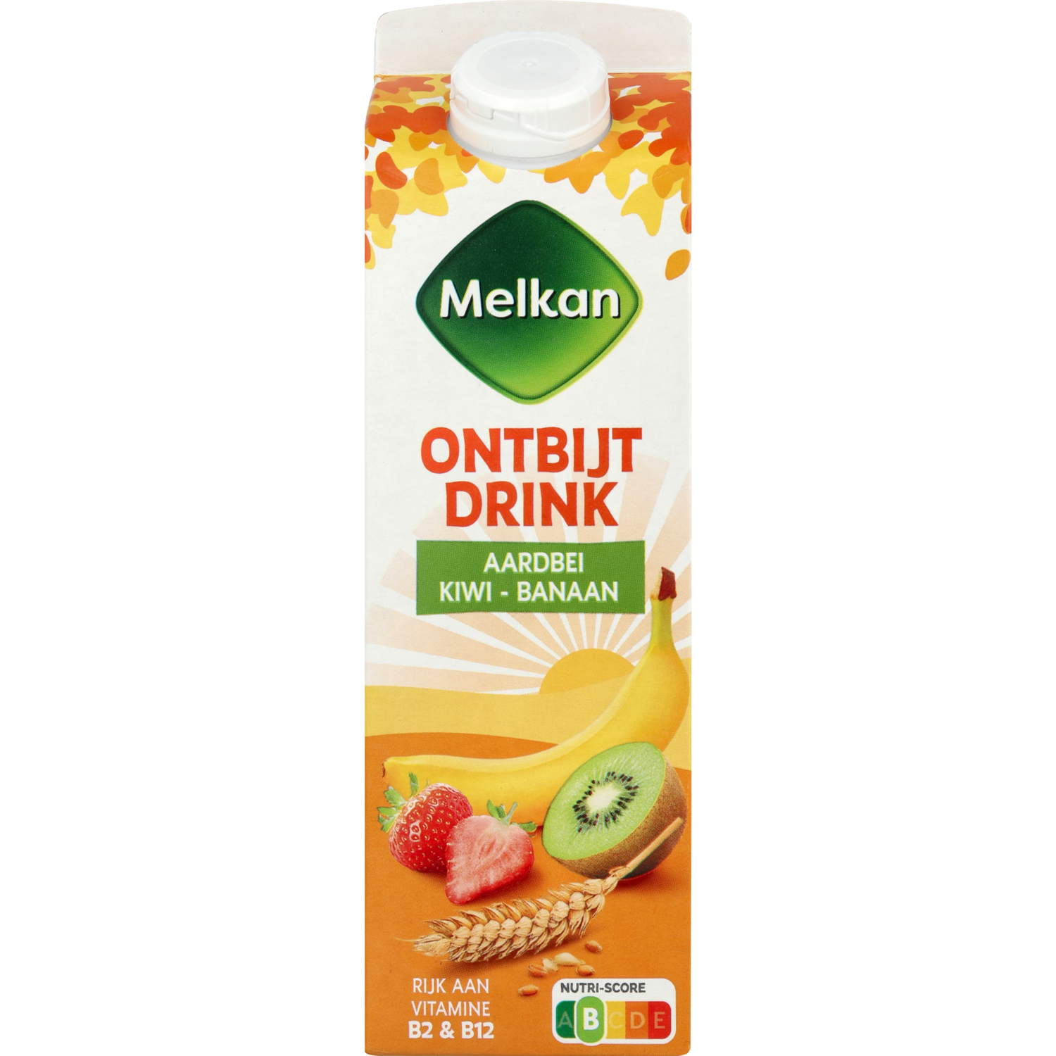 Melkan Ontbijtdrink aardbei-kiwi-banaan