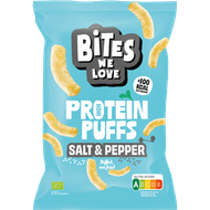 Foto van BitesWeLove Protein puffs salt & pepper