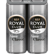 Foto van Royal Club Tonic 0% 4x25 cl