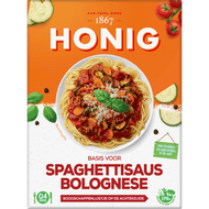Honig Kruidenmix spaghettisaus bolognese Foto van Honig Kruidenmix spaghettisaus bolognese