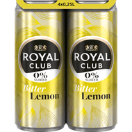 Foto van Royal Club Bitter lemon 0% 4x 25cl