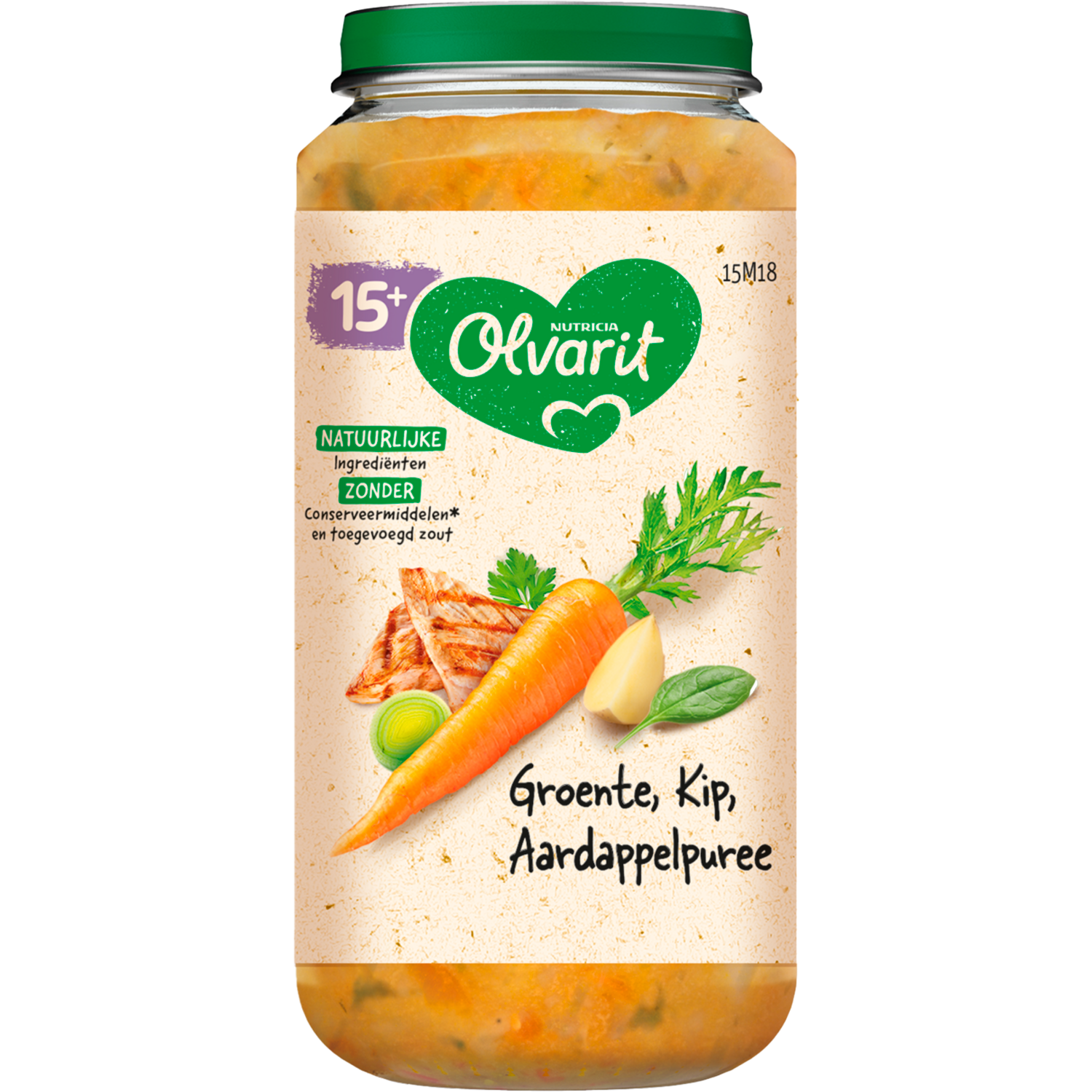 Olvarit 15mnd groente kip aardappelpure