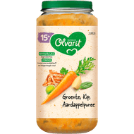 Olvarit 15mnd groente kip aardappelpure Foto van Olvarit 15mnd groente kip aardappelpure