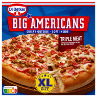 Dr. Oetker Big Americans pizza XL triple meat Foto van Dr. Oetker Big Americans pizza XL triple meat