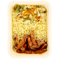 Mealmasters Babi reepjes sesamsaus en kruidenrijst Foto van Mealmasters Babi reepjes sesamsaus en kruidenrijst