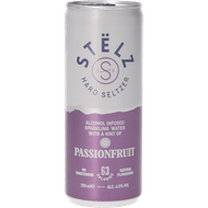 Stelz Hard seltzer passionfruit Foto van Stelz Hard seltzer passionfruit
