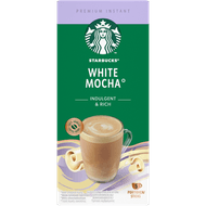 Starbucks Oploskoffie white mocha 5 st. Foto van Starbucks Oploskoffie white mocha 5 st.