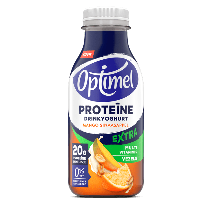 Optimel Drinkyoghurt protein mango sinaas