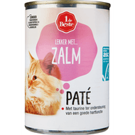 1 de Beste Kattenvoer paté zalm Foto van 1 de Beste Kattenvoer paté zalm