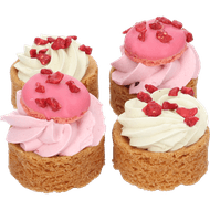 Framboos pistache slofjes Foto van Framboos pistache slofjes