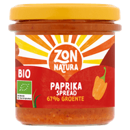 Zonnatura Groentespread paprika Foto van Zonnatura Groentespread paprika