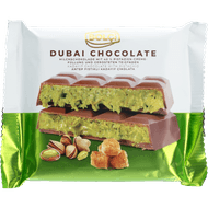 Bolci Dubai chocoladereep pistachio kadayif Foto van Bolci Dubai chocoladereep pistachio kadayif