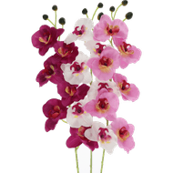 Foto van Kunstbloem orchidee 78cm
