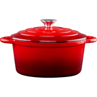 Alpina Braadpan gietijzer rood 24 cm Foto van Alpina Braadpan gietijzer rood 24 cm