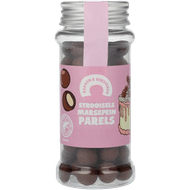 Bakken & Versieren Marsepein parels melk chocolade Foto van Bakken & Versieren Marsepein parels melk chocolade