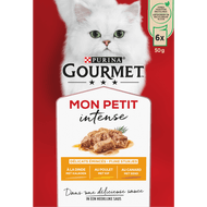 Gourmet Mon petit eend-kip-kalkoen 6 stuks Foto van Gourmet Mon petit eend-kip-kalkoen 6 stuks