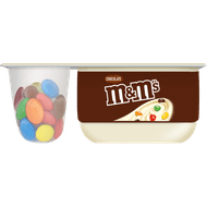 Danone M&M yoghurt vanille Foto van Danone M&M yoghurt vanille