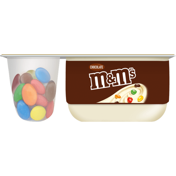 Danone M&M yoghurt vanille