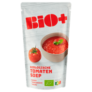 Bio+ Soep in zak tomaat Foto van Bio+ Soep in zak tomaat