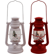 Ledlantaarn met sneeuw en muziek Foto van Ledlantaarn met sneeuw en muziek