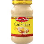 Grand'Italia Pastasaus carbonara Foto van Grand'Italia Pastasaus carbonara