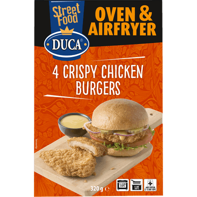 Duca Crispy chicken burgers